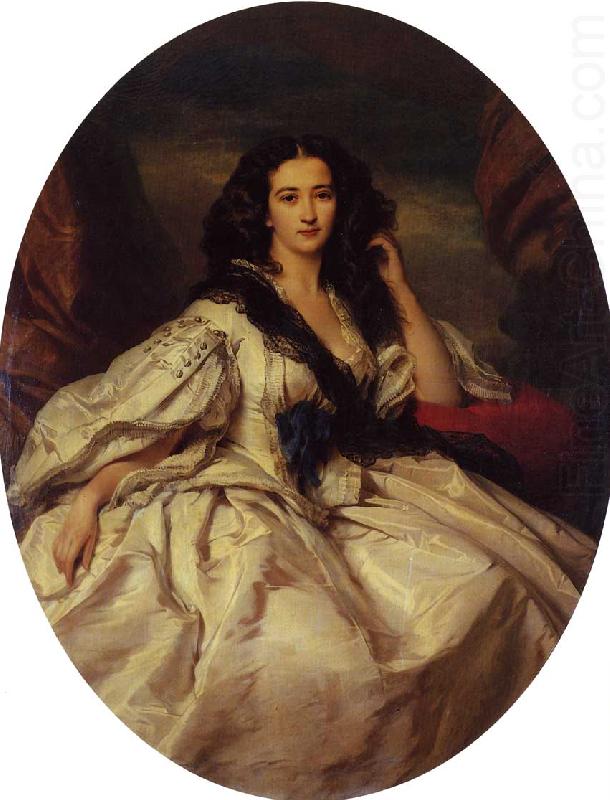 Franz Xaver Winterhalter Wienczyslawa Barczewska, Madame de Jurjewicz china oil painting image